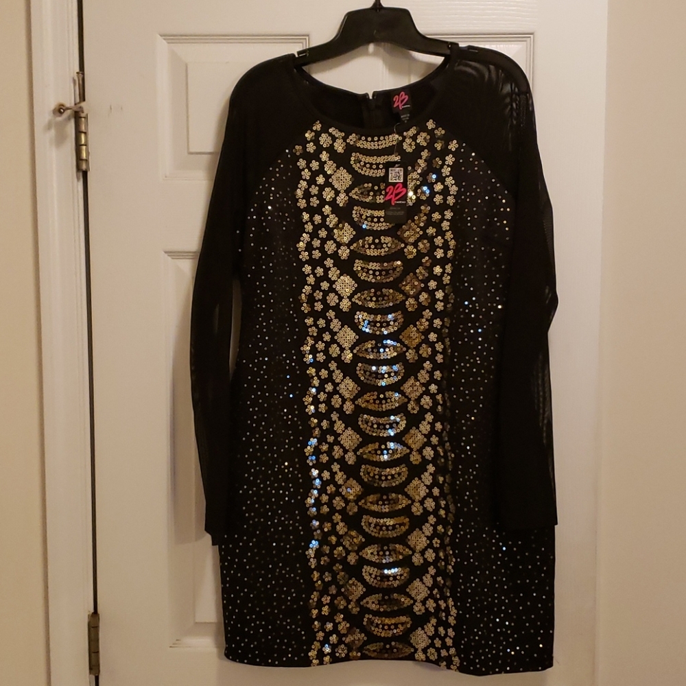 Gold Glitter Dress